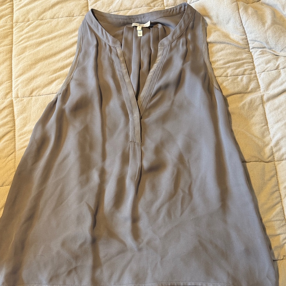 Joie Charcoal Sleeveless Blouse